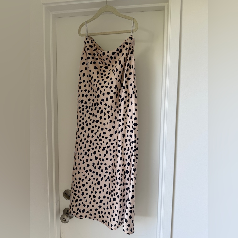 Lovers + Friends Satin Midi Skirt